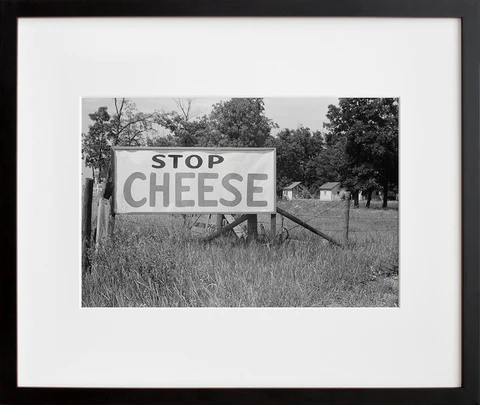 Signs on U.S. 41, Kenosha County, Wisconsin (Stop: Cheese) 2